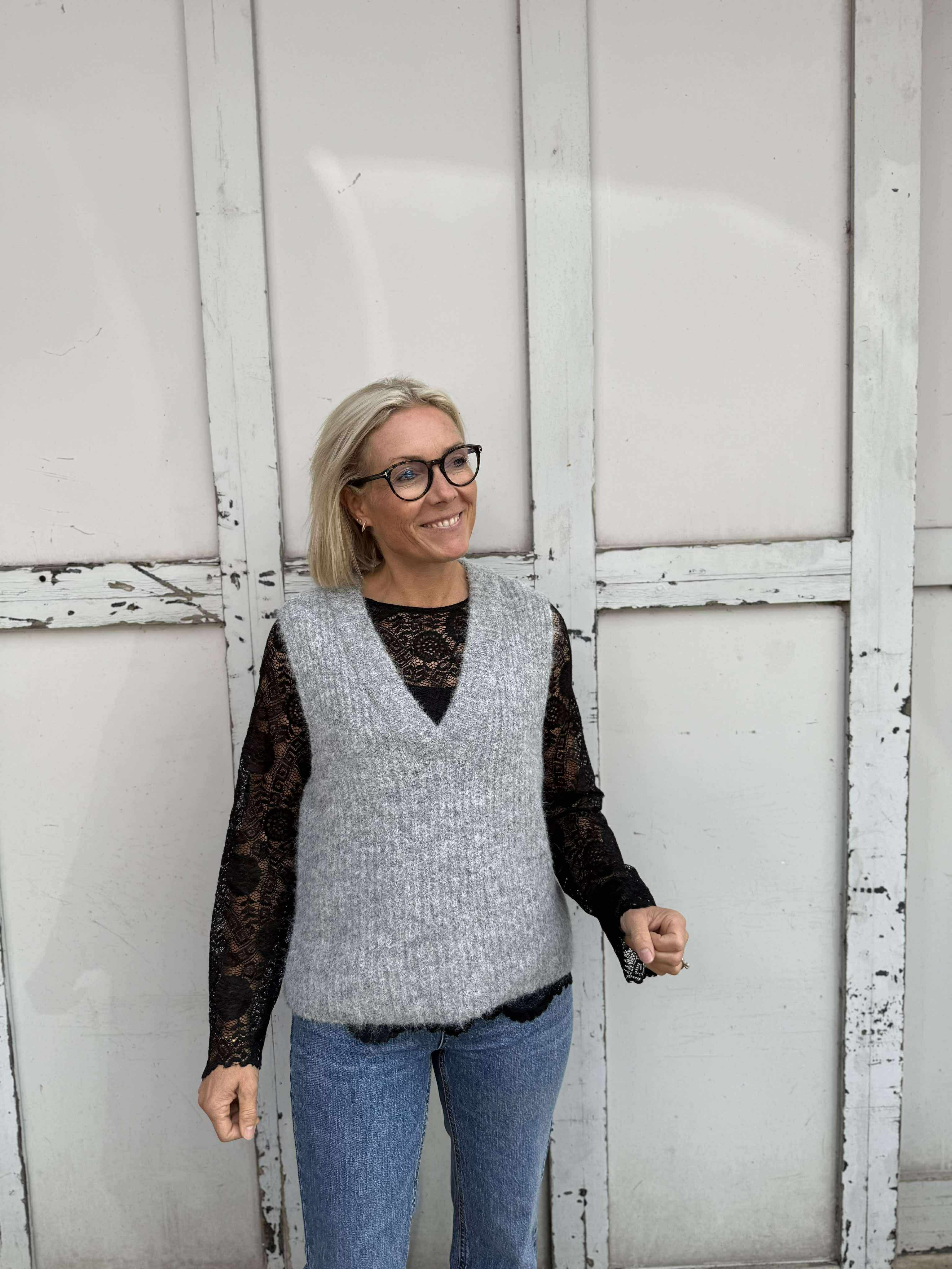 VMNOVAH Pullover - Medium Grey Melange